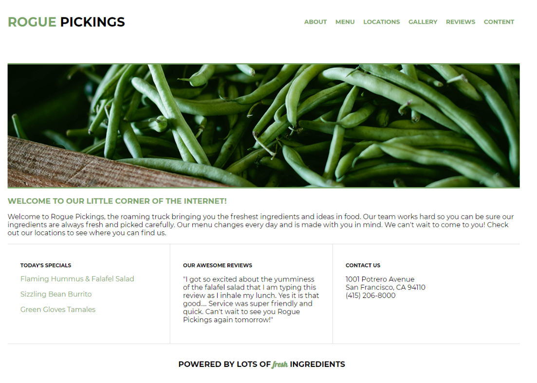 thumbnail of Rogue Pickings website